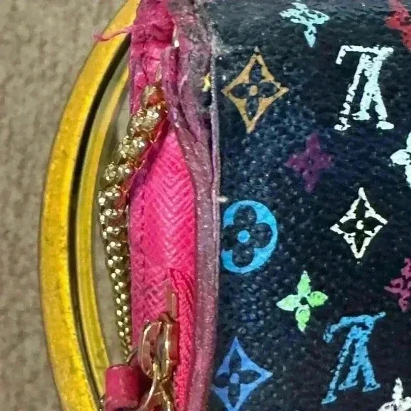 Louis Vuitton monogram multicolor Portedeuille insolite noir wallet. - Picture 15 of 15